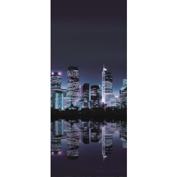   Éjszakai város vlies poszter, fotótapéta 051VET /91x211 cm/