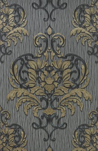 Arany barokk mintás tapéta (10102-34)