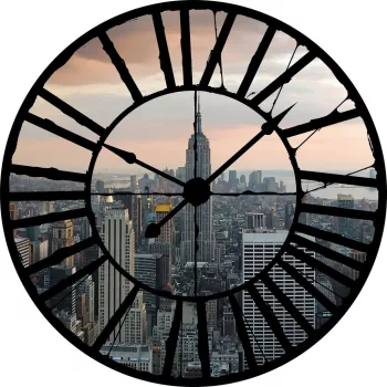   New York Óra mögött vlies poszter, fotótapéta 10149VEZ1 /208x208 cm/