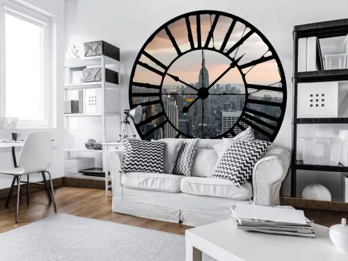 New York Óra mögött vlies poszter, fotótapéta 10149VEZ1 /208x208 cm/