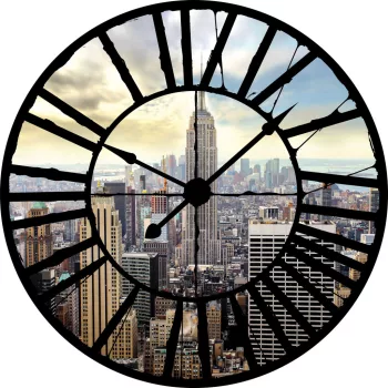   New York az óra mögött vlies poszter, fotótapéta 10160VEZ1 /208x208 cm/
