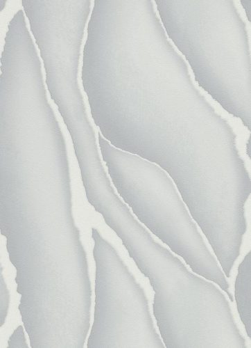 Szürke-fehér-ezüst márvány mintás tapéta (Elle Decorations 3 10345-10)
