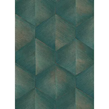   Zöld-arany geometriai mintás tapéta (Fashion for Walls 10370-19)