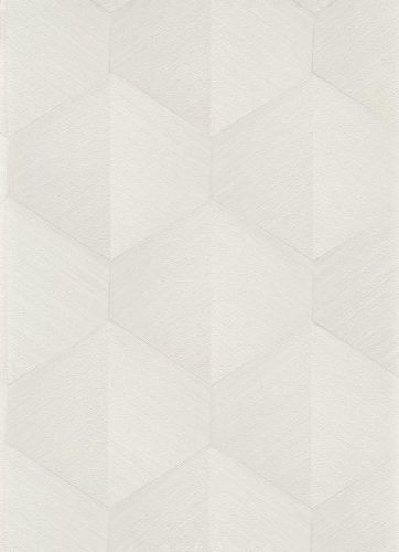Törtfehér geometriai mintás tapéta (Fashion for Walls 10370-26)