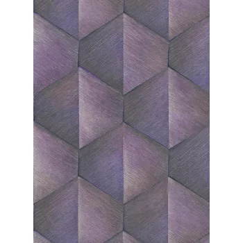 Lila geometriai mintás tapéta (Fashion for Walls 10370-45)