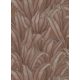 Barna-bronz hosszú leveles tapéta (Fashion for Walls 10371-48)