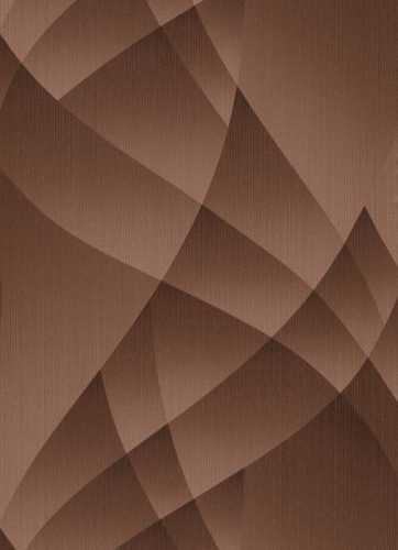 Barna-bronz dekoratív geometriai mintás tapéta (Fashion for Walls 10374-48)