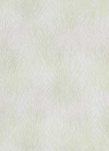 Krém-zöld-ezüst fűcsomós tapéta (Collage 10380-35)