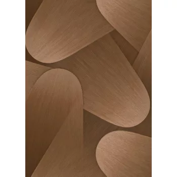   Selyemfényű modern grafikai mintás tapéta bronz-barna (Elysium 10423-48)