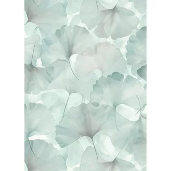 Ginkgo levél mintás tapéta türkiz(Elysium 10470-18)