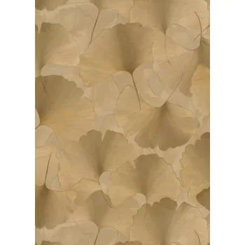 Ginkgo levél mintás tapéta aranybarna (Elysium 10470-30)