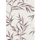 Fényes bordó-fehér hosszúkás Art deco levél mintás tapéta (10528-06)