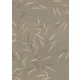 Szürkésbarna-fényes barna hosszúkás Art deco levél mintás tapéta (10528-11)