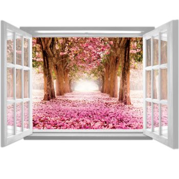   Ablakból a kilátás vlies poszter, fotótapéta 1062VEZ4 /201x145 cm/