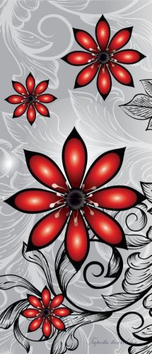 Virág minta öntapadós poszter, fotótapéta 1211SKT /91x211 cm/