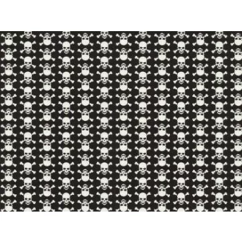 Gekkofix SKULLS WHITE öntapadós tapéta 45 cm x 2 m