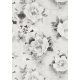 Szürke virág mintás  tapéta (139531)