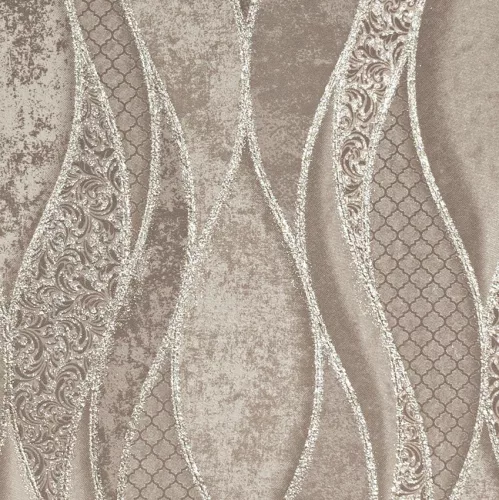 Drapp-barna hullám mintás tapéta (1514-63)