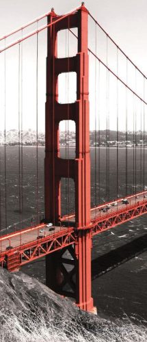 Golden Gate Bridge vlies poszter, fotótapéta 154VET /91x211 cm/