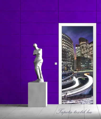 Párizs éjszaka vlies poszter, fotótapéta 161VET /91x211 cm/