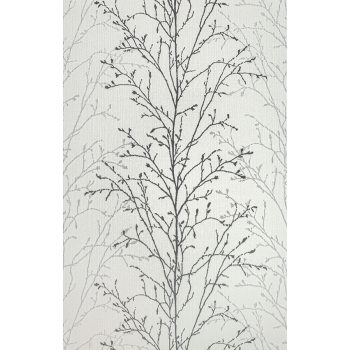 Fekete-ezüst ág mintás tapéta (1811-22)