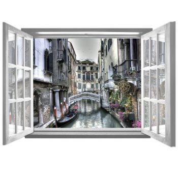   Kilátás az ablakból Velence vlies poszter, fotótapéta 1939VEZ4 /201x145 cm/