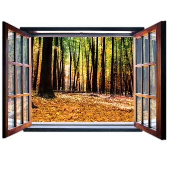   Kilátás az ablakból vlies poszter, fotótapéta 1953VEZ4 /201x145 cm/