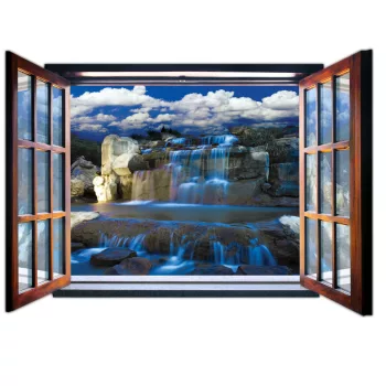   Ablakból a kilátás vlies poszter, fotótapéta 2064VEZ4 /201x145 cm/