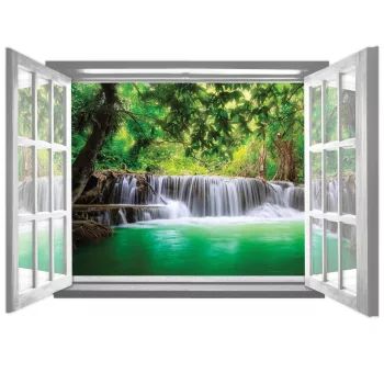   Ablakból a kilátás vlies poszter, fotótapéta 2065VEZ4 /201x145 cm/