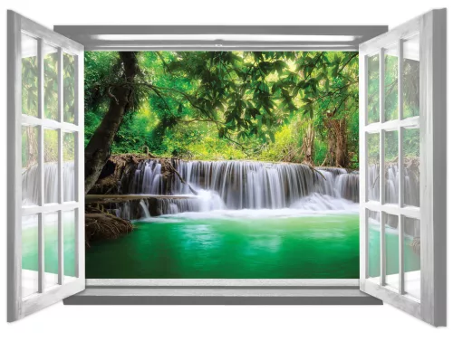 Ablakból a kilátás vlies poszter, fotótapéta 2065VEZ4 /201x145 cm/