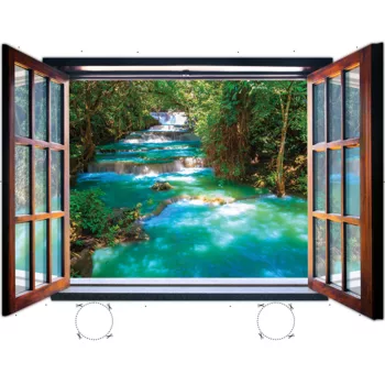   Ablakból a kilátás vlies poszter, fotótapéta 2070VEZ4 /201x145 cm/