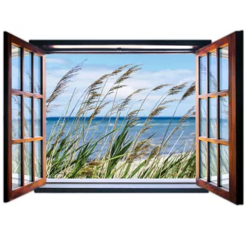   Ablakból a kilátás vlies poszter, fotótapéta 2072VEZ4 /201x145 cm/