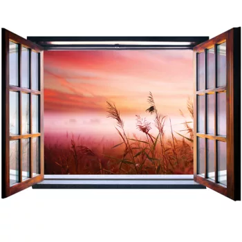   Ablakból a kilátás vlies poszter, fotótapéta 2076VEZ4 /201x145 cm/