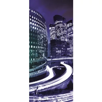   Párizs éjszaka vlies poszter, fotótapéta 215VET /91x211 cm/