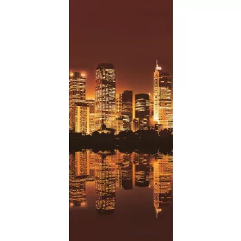   Night City Light vlies poszter, fotótapéta 219VET /91x211 cm/