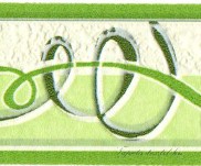 Zöld szalagos bordűr