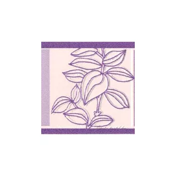 Lila levél négyzetben mintás bordűr
