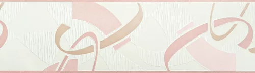 Beige-barna-halvány rózsaszín modern mintás bordűr