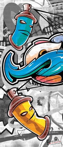 Graffiti öntapadós poszter, fotótapéta 2294SKT /91x211 cm/