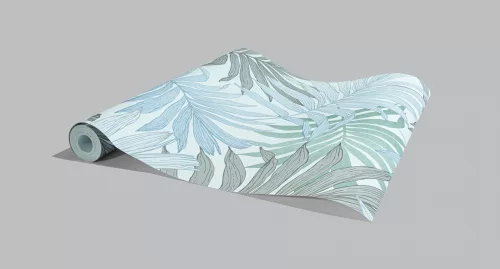 Színes nagy levél mintás tapéta (252644)