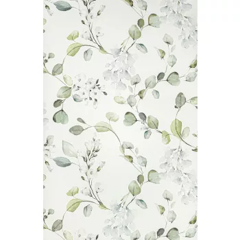 Világos kék virág mintás tapéta (285789)