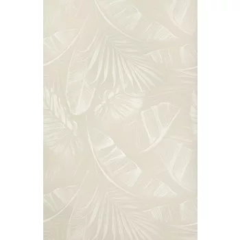 Nagy fehér levél mintás tapéta (286595)