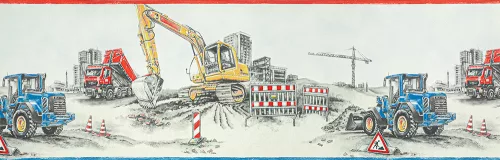 Traktor, markoló, teherautó gyermek bordűr (0,255x5 m)