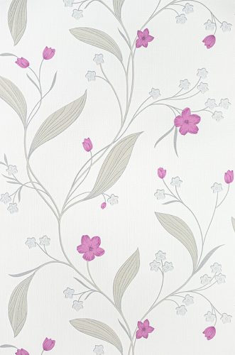 Ciklámen virág mintás tapéta (30393-4)