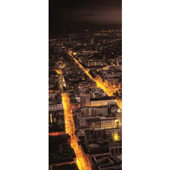   View City Aerial of Frankfurt vlies poszter, fotótapéta 327VET /91x211 cm/
