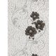 Fekete virág mintás tapéta (33772)