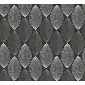 Fekete-fehér desing tapéta(34067-1)