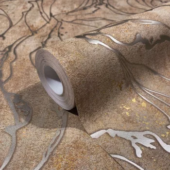   Barna márvány törések beton alapon tapéta (City Glow 34255)