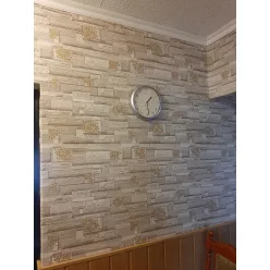 Barna palakő mintás tapéta (36267-1)