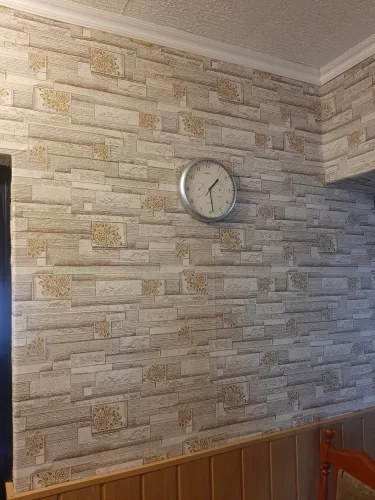 Barna palakő mintás tapéta (36267-1)